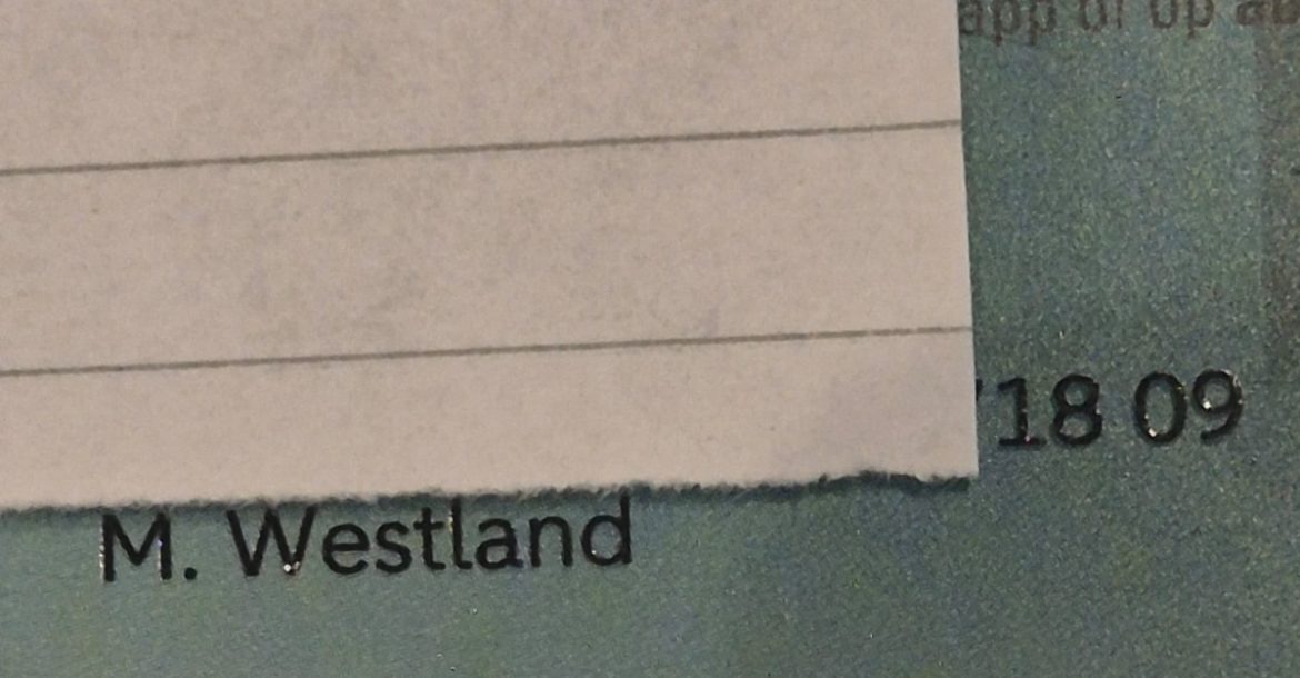 Bankpas gevonden…