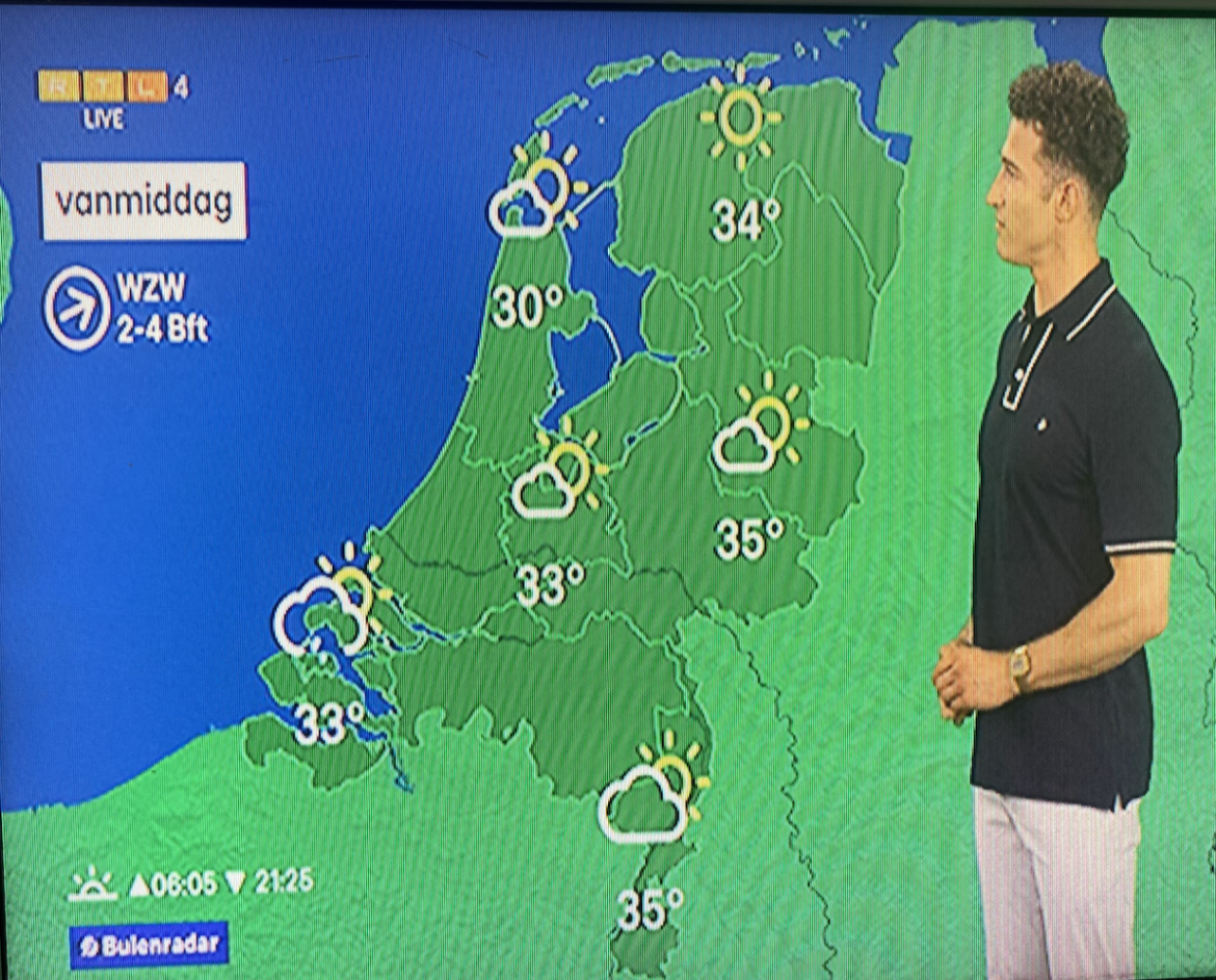 Ook vandaag Code Geel & Nationaal Hitteplan: 29-34 graden