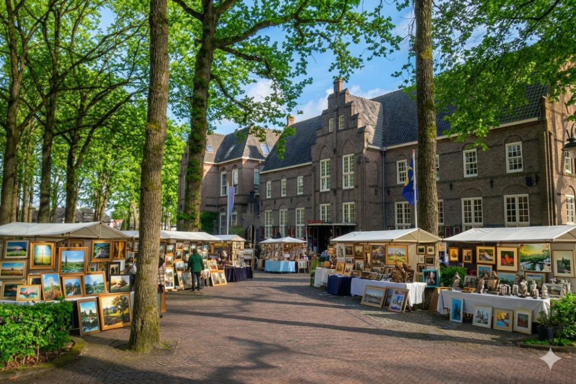 Ontdek het culturele en sociale hart van Laren tijdens de Open (Brink) Huis dag en Kunstmarkt