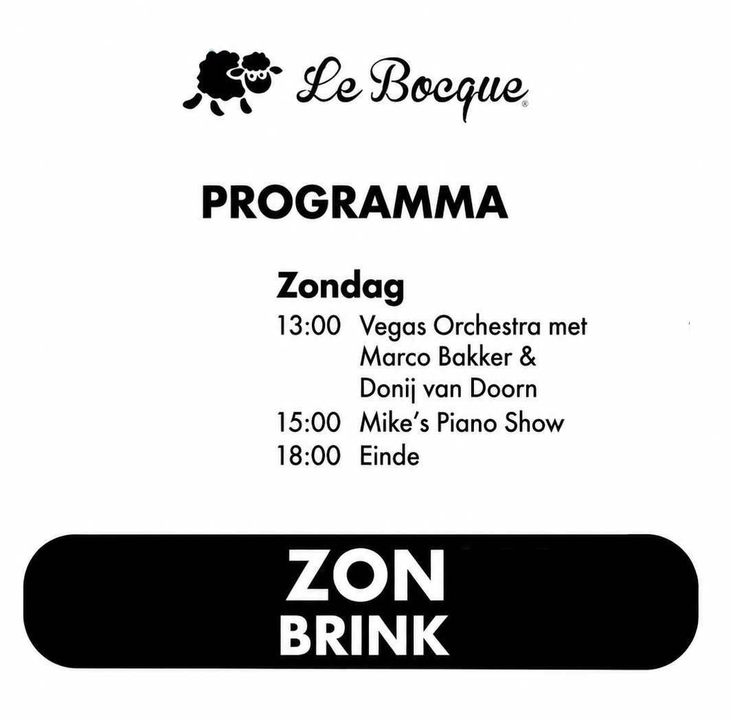 Programma Le Bocque zondag