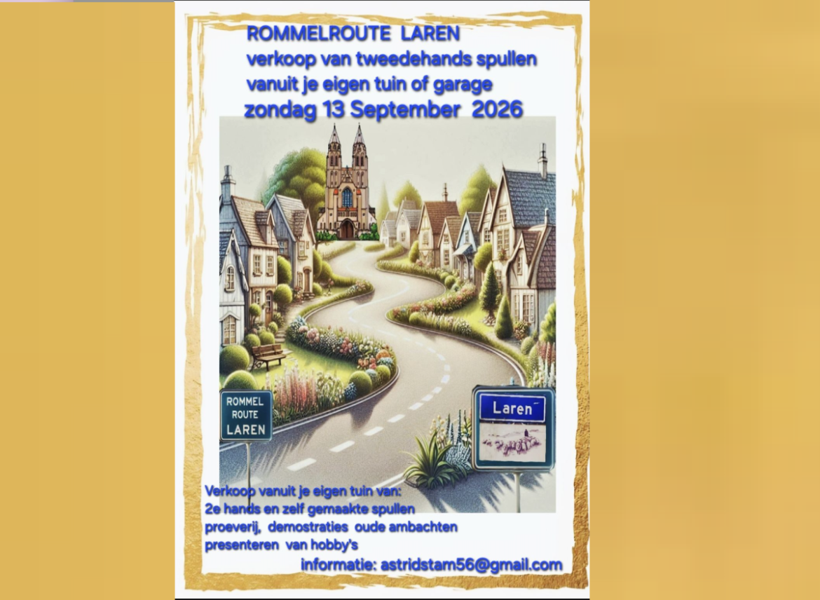 Vandaag gaat de eerste Larense ‘rommelroute’ van start