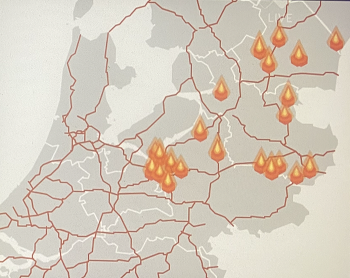 NOS: Branden in de berm en tientallen sabotageacties op het spoor: een overzicht