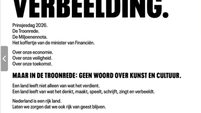 Joop vd Ende uit in advertentie kritiek op gebrek aan aandacht voor cultuur in troonrede