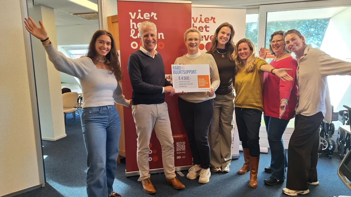 Rabobank steunt Vier het Leven bij tegengaan eenzaamheid onder ouderen