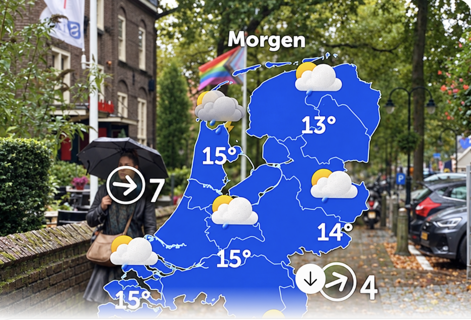 Wisselvallig weer, zondag klaart het op