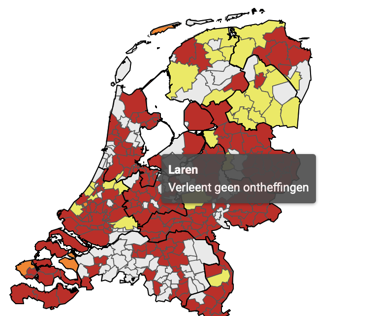 Drie op vijf gemeenten staan geen vuurwerk toe; Laren verleent geen ontheffingen