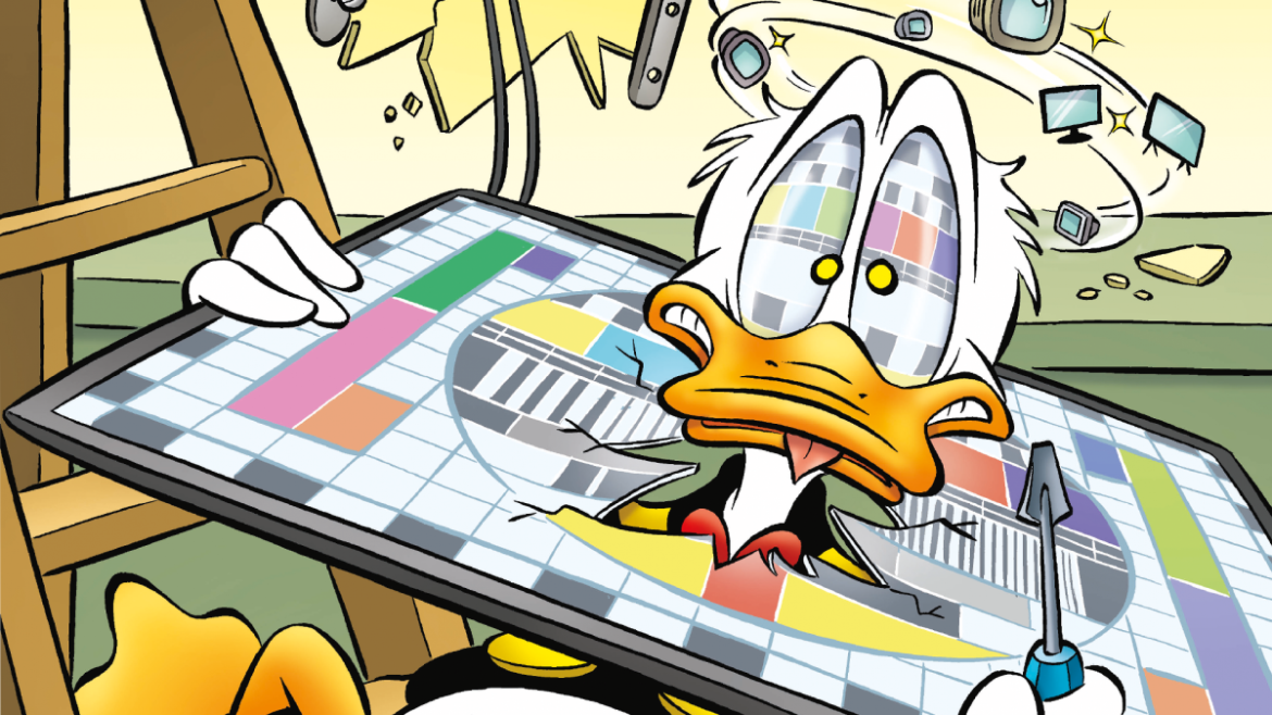 Donald Duck viert 75 jaar TV. Kom naar het Mediamuseum en ontvang een gratis exemplaar